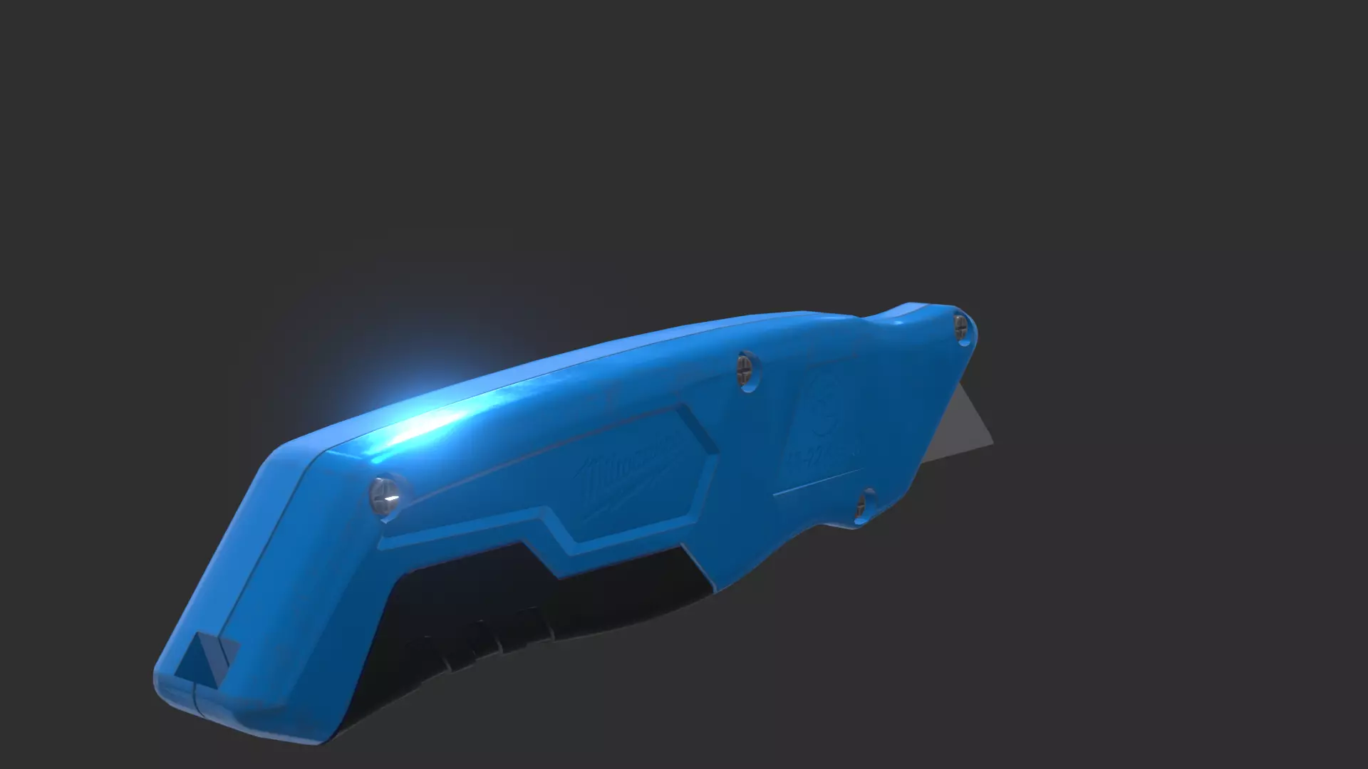 Realistic Paper Cutter Blade 3D Model with Detailed Low-poly 3D model_5