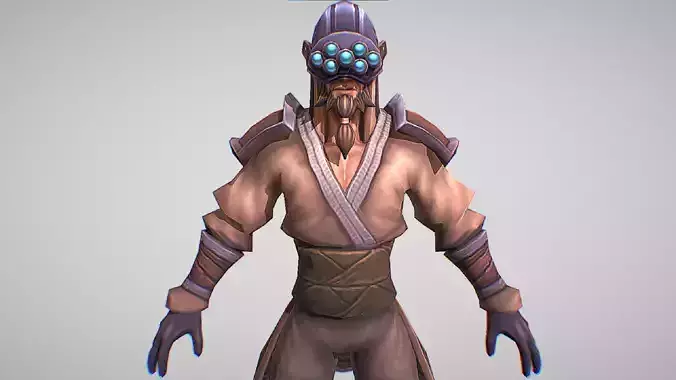 Master Yi - The Chosen One - League Of Legends Low-poly 3D model