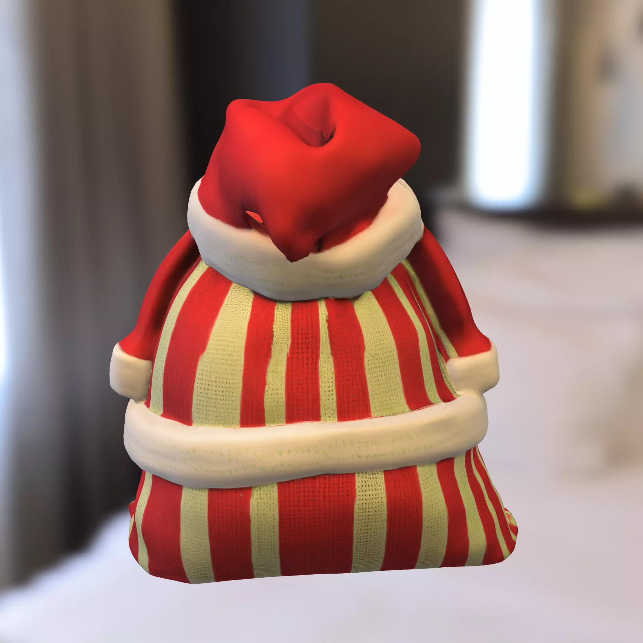 Christmas Gift Bag 3D model_4