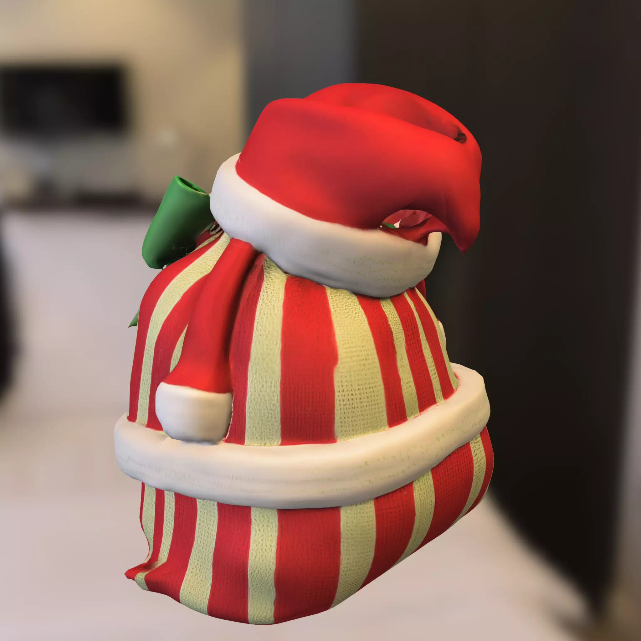 Christmas Gift Bag 3D model_2