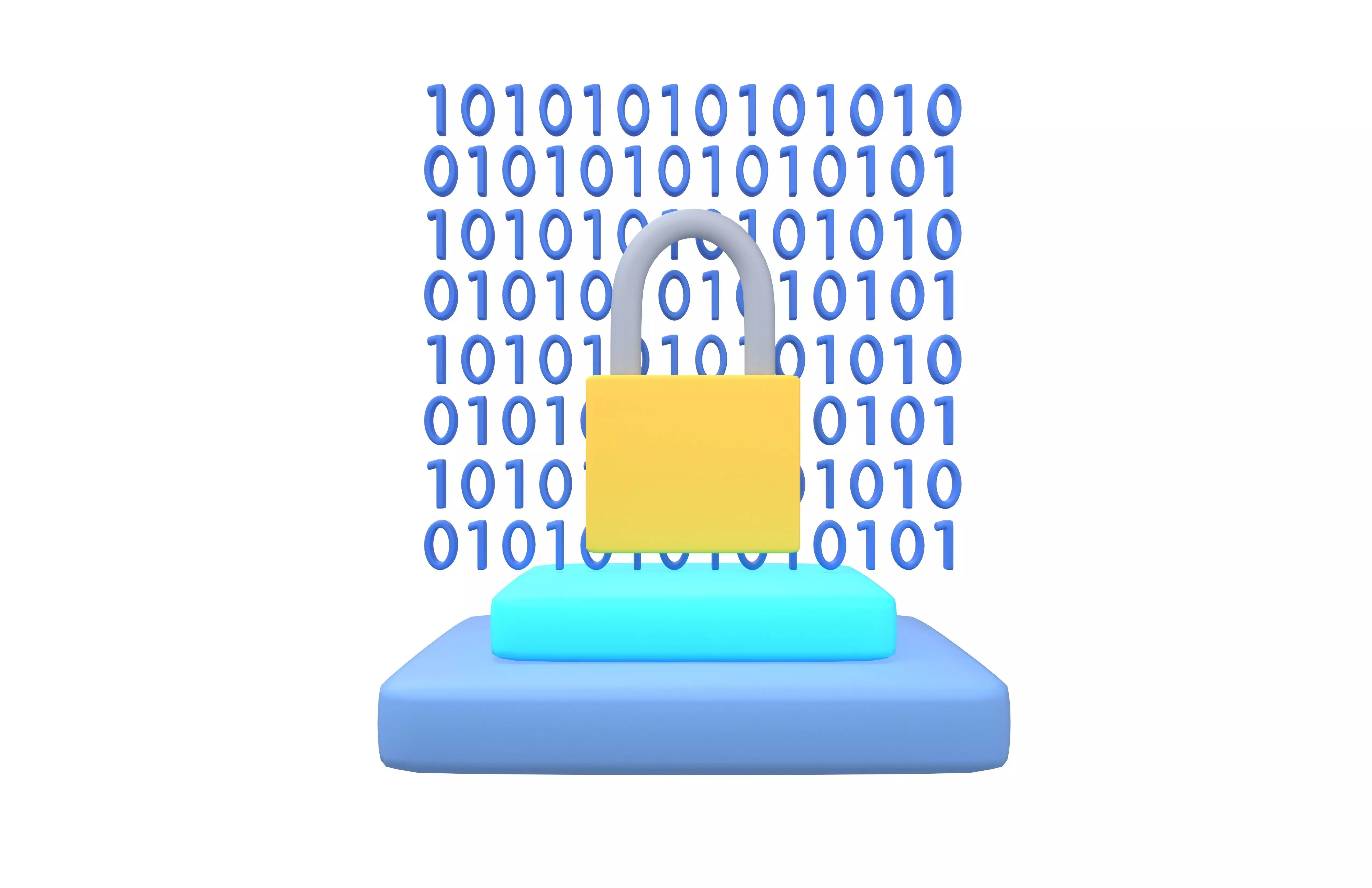 Cyber Security Icon v2 001 Low-poly 3D model_1