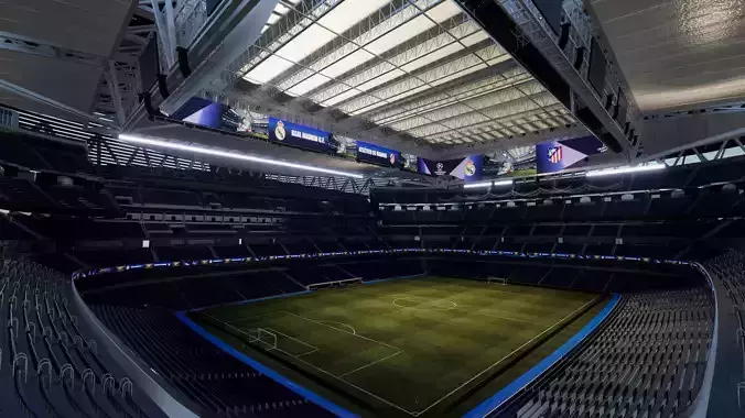 ESTADIO SANTIAGO BERNABEU REAL MADRID 3D SKETCHUP