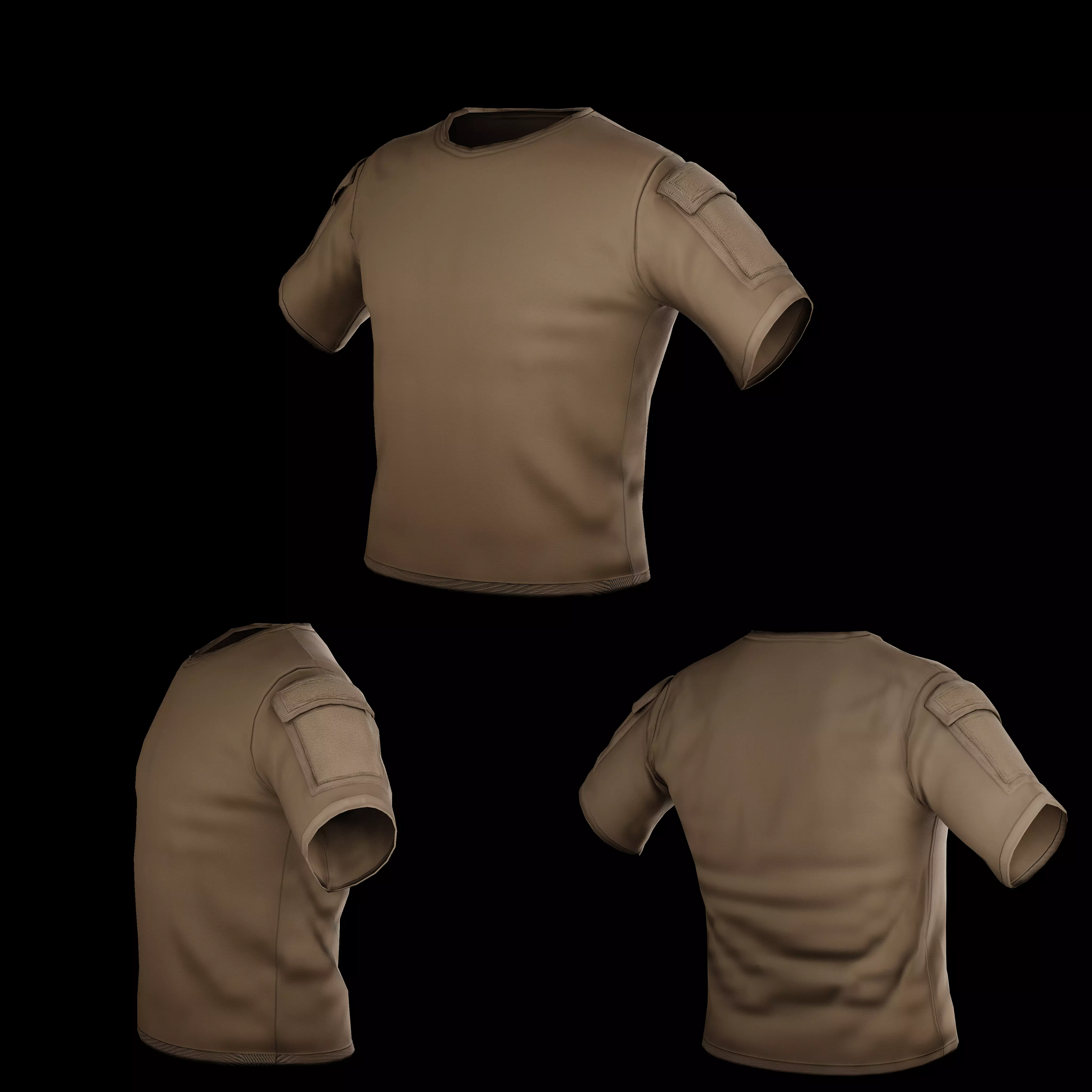 Tactical T-Shirt Low-poly 3D model Low-poly 3D model_3