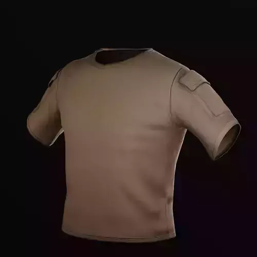 Tactical T-Shirt Low-poly 3D model