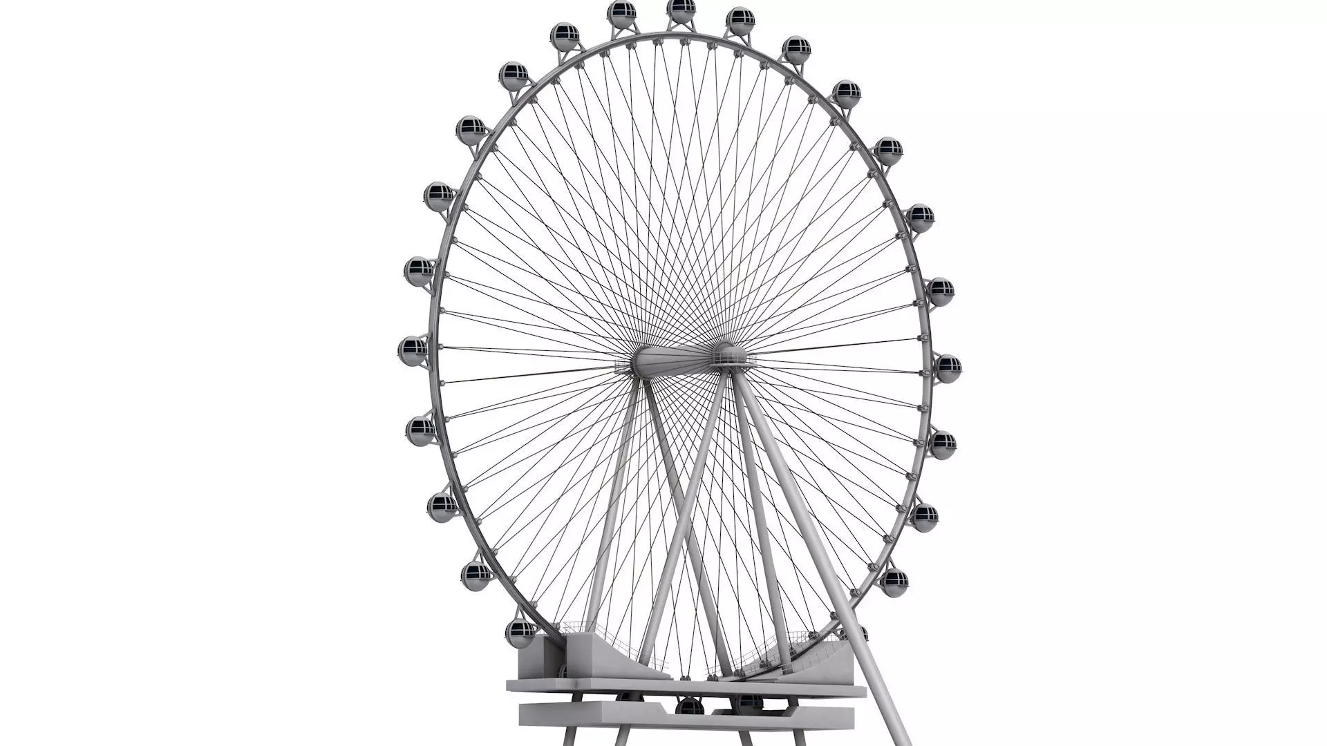Ferris Wheel High Roller 3D model