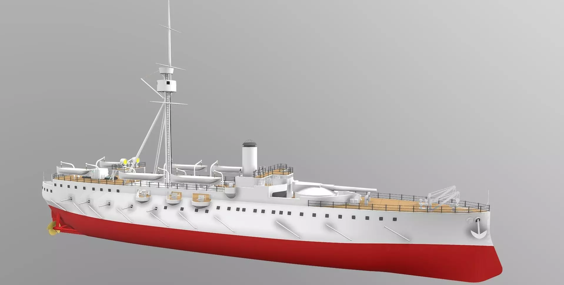 IJN Itsukushima Free 3D model