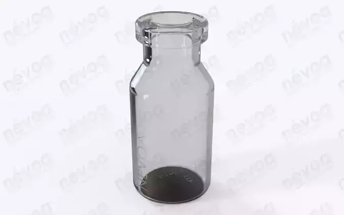 Glass vial - ISO 8362-1 - ISO 8362-1-2R - vial - 2 ml