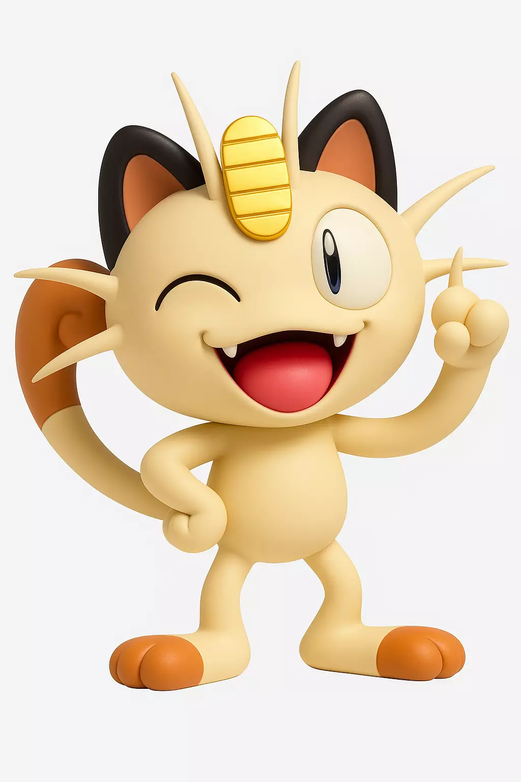 Pokemon Meowth 3D print model_1