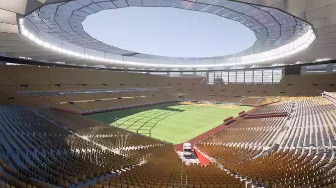 ESTADIO DE LA CARTUJA SEVILLA REAL FEDERACION FUTBOL 3D