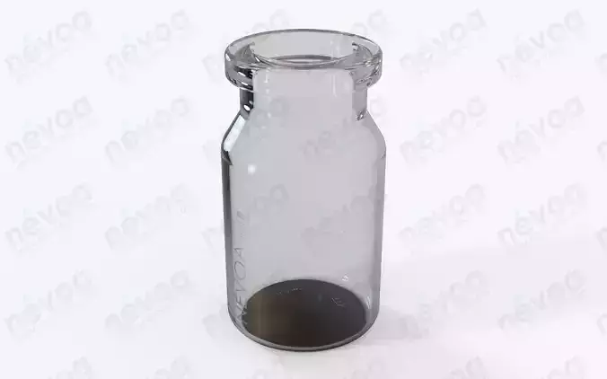 Glass vial - ISO 8362-1 - ISO 8362-1-6R - vial - 6 ml