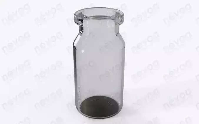 Glass vial - ISO 8362-1 - ISO 8362-1-8R - vial - 8 ml