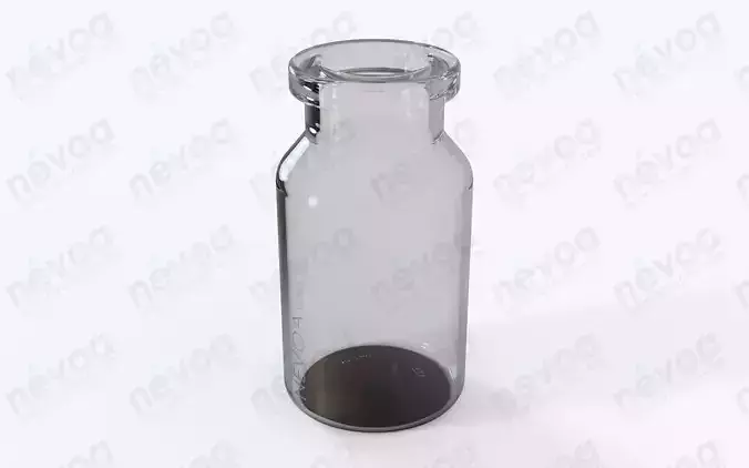 Glass vial - ISO 8362-1 - ISO 8362-1-10R - vial - 10 ml
