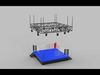 boxing ring with light 3D model_1