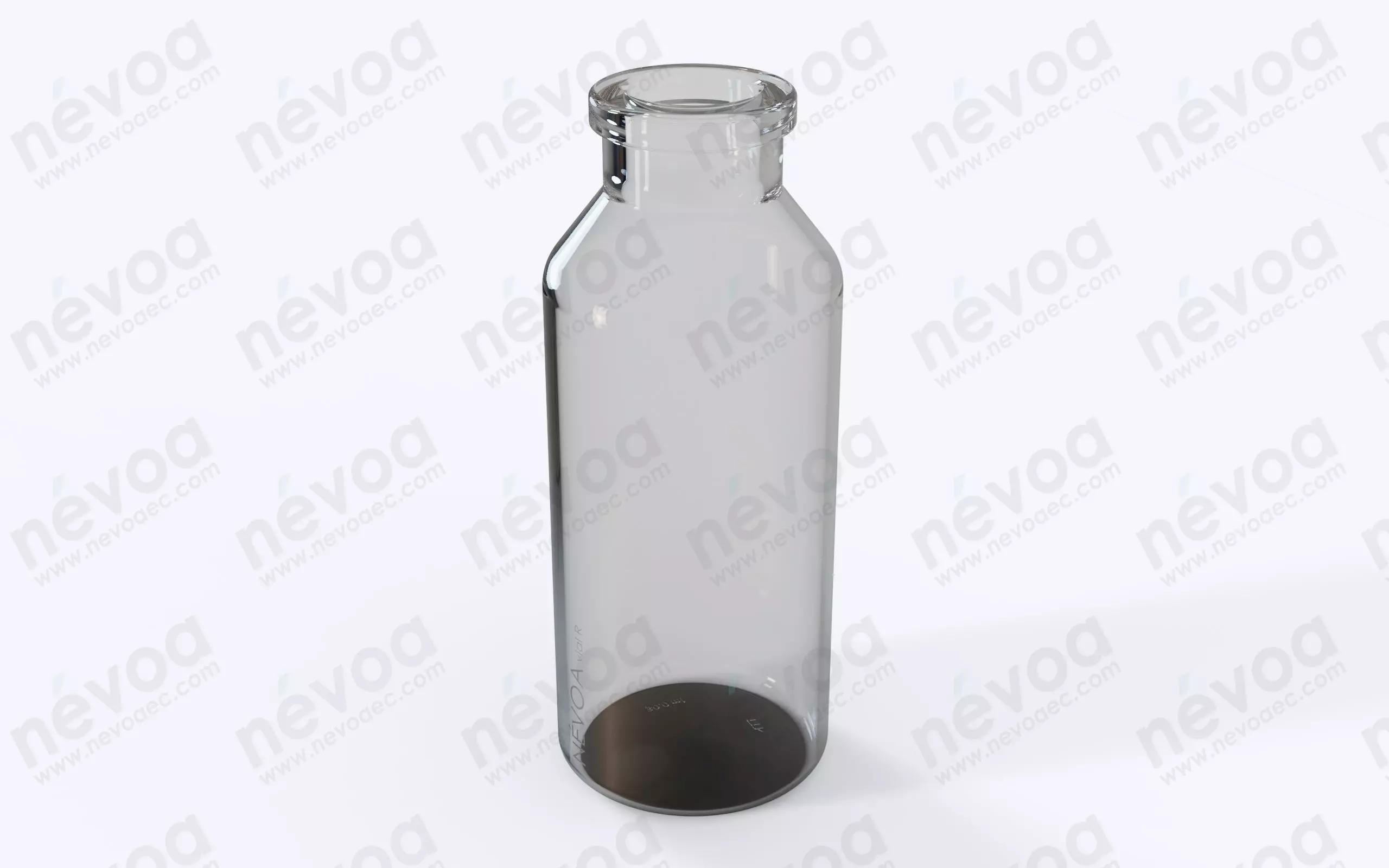 Glass vial - ISO 8362-1 - ISO 8362-1-30R - vial - 30 ml 3D model_0
