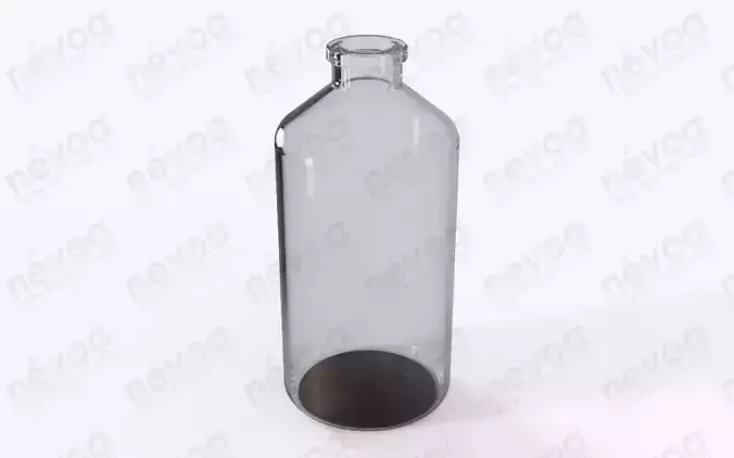 Glass vial - ISO 8362-1 - ISO 8362-1-100R - vial - 100 ml