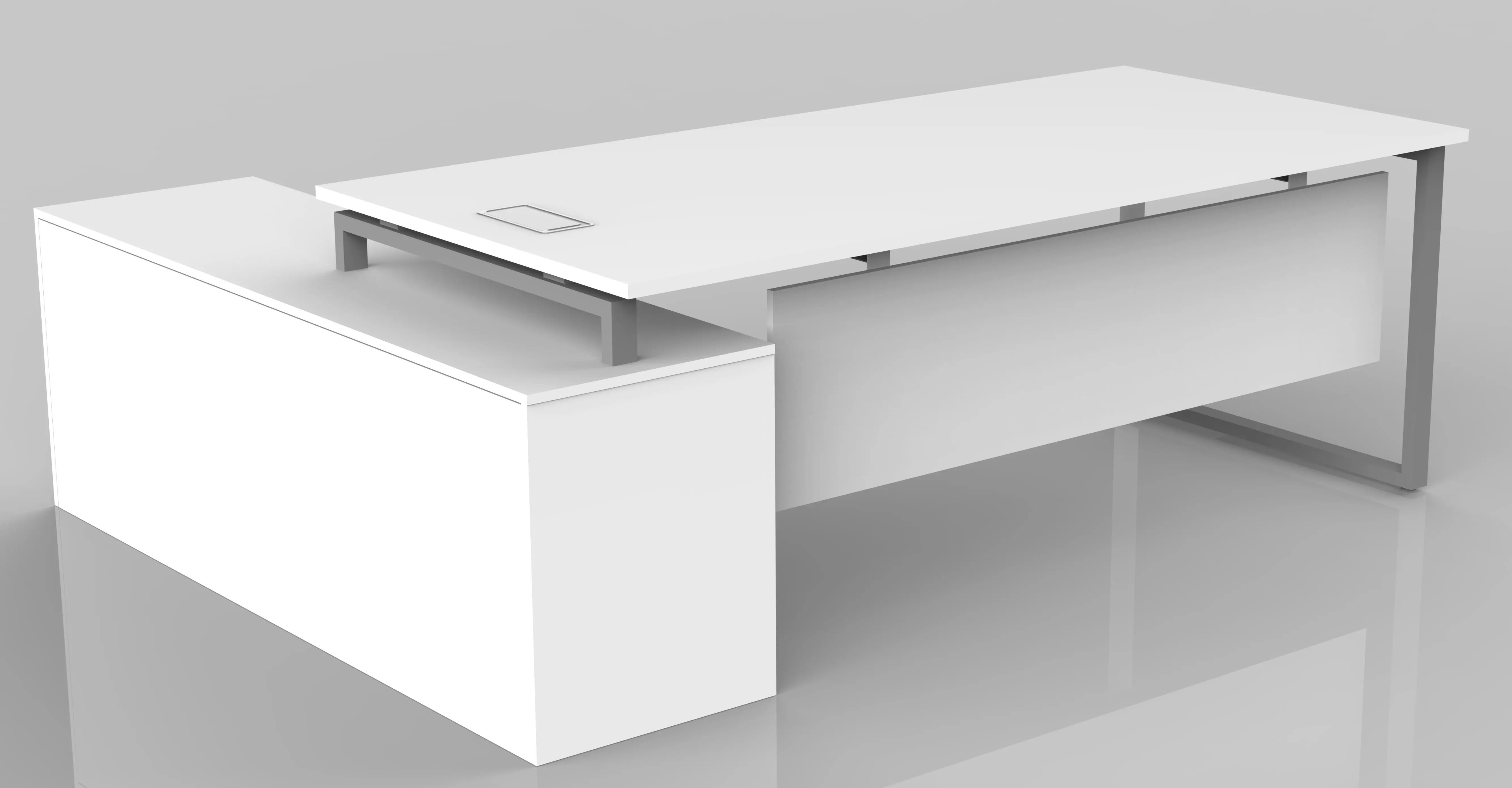 OFFICE DESK 200X90X75CM  Low-poly 3D model_4