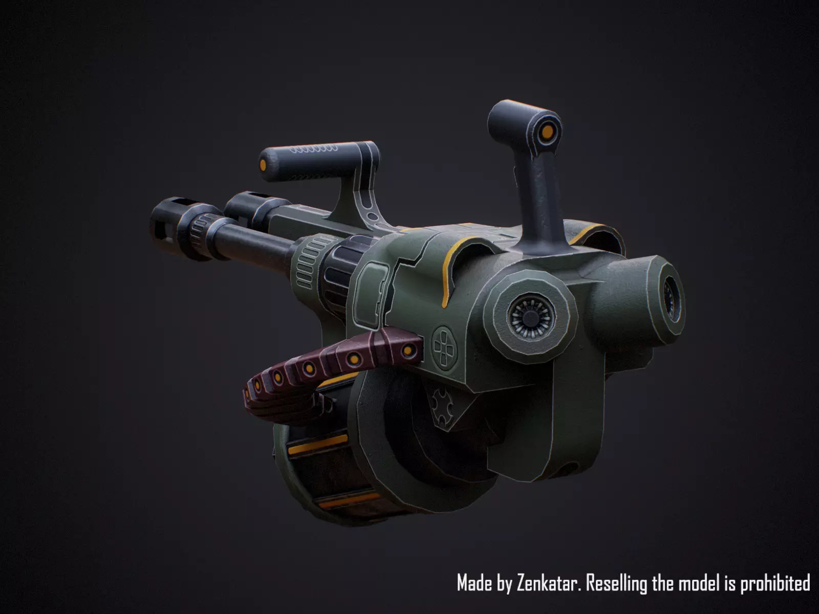 Realistic Heavy Armored Military Robot Unreal Engine Unity Low-poly 3D model_20