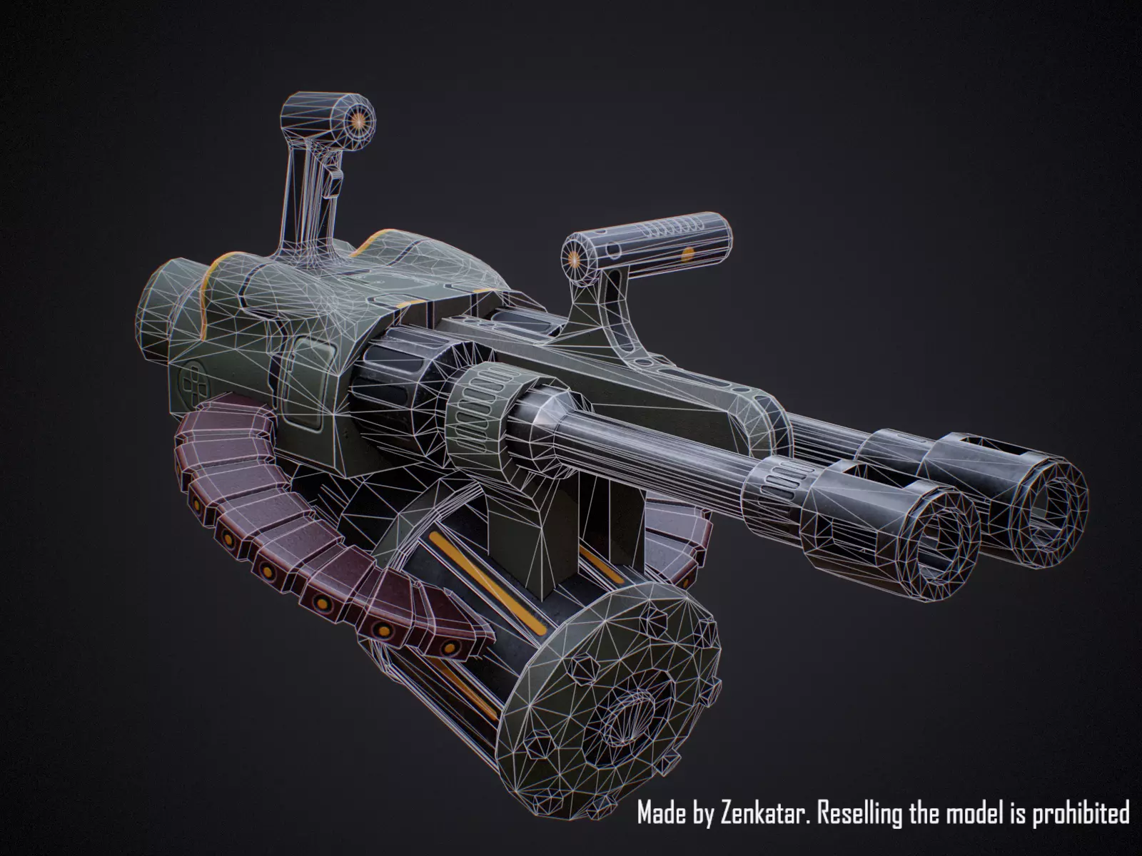 Realistic Heavy Armored Military Robot Unreal Engine Unity Low-poly 3D model_25