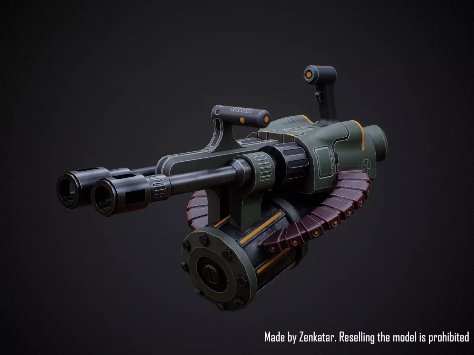 Realistic Heavy Armored Military Robot Unreal Engine Unity Low-poly 3D model_19