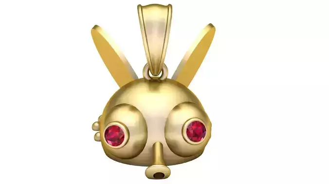 FUNNY GHOST PENDANT 3D