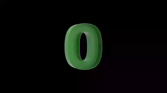 number 0 - flower box