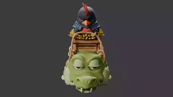 Comedic Stylized Character Bust  3D Print Ready Model