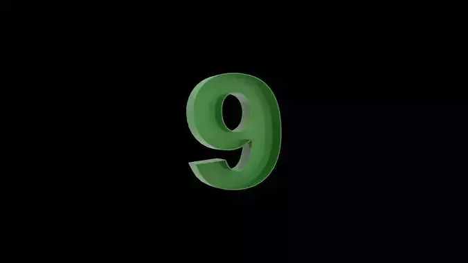number 9 - flower box 3D print model