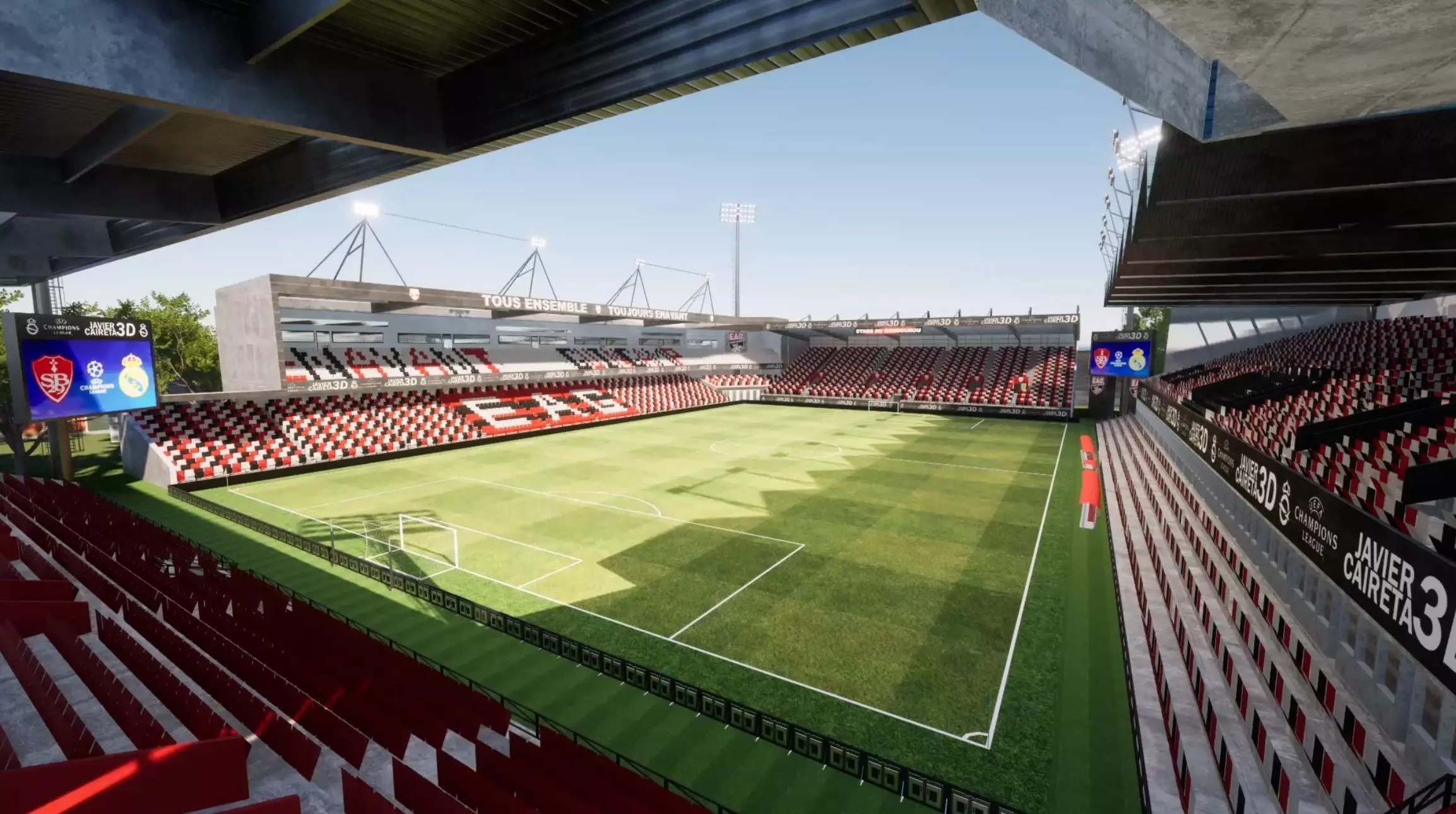 Estadio de Roudourou Guingamp En Avant de Guingamp SKETCHUP 3D model