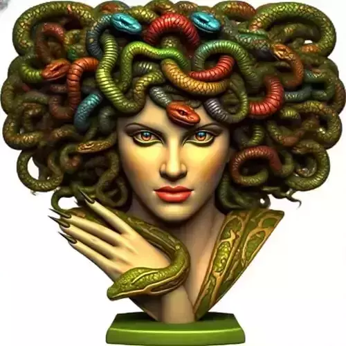 1979  Medusa Gorgon Head 3D Model  magic