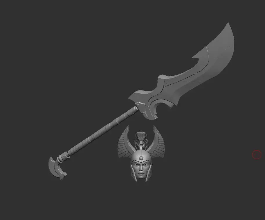 Legion Commander Headsculpt for Action Figures 3D print model_0