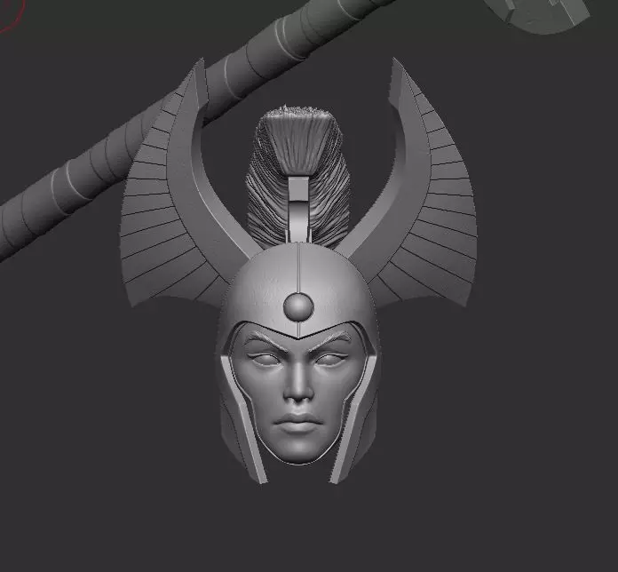 Legion Commander Headsculpt for Action Figures 3D print model_6