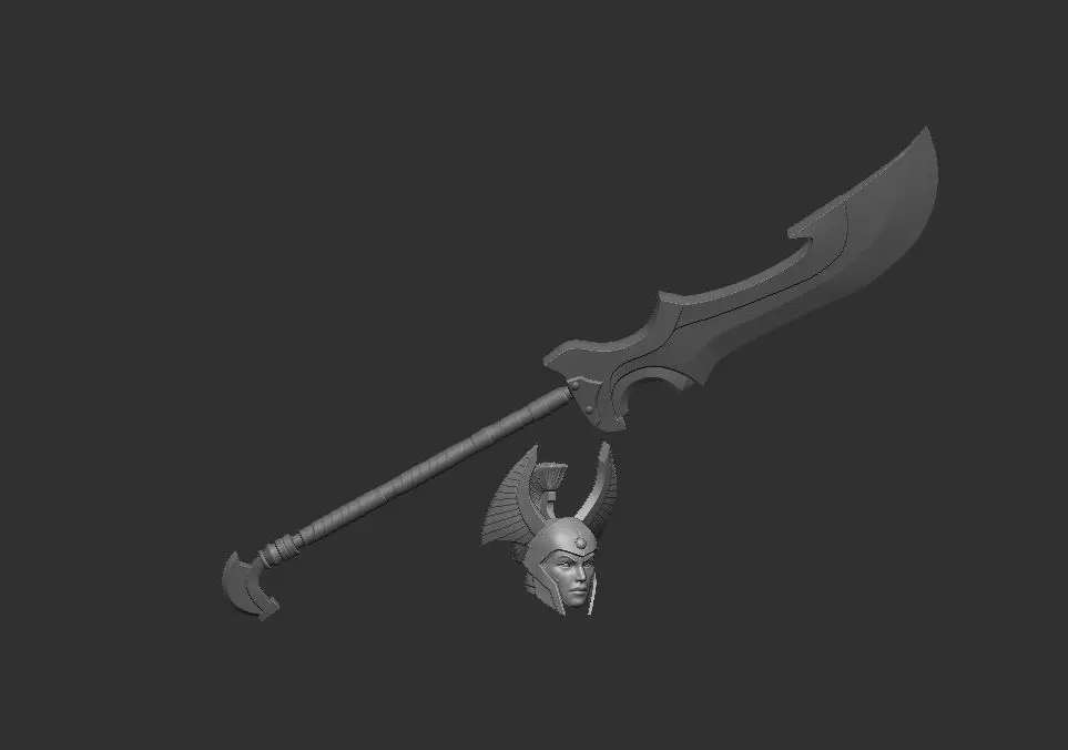 Legion Commander Headsculpt for Action Figures 3D print model_1