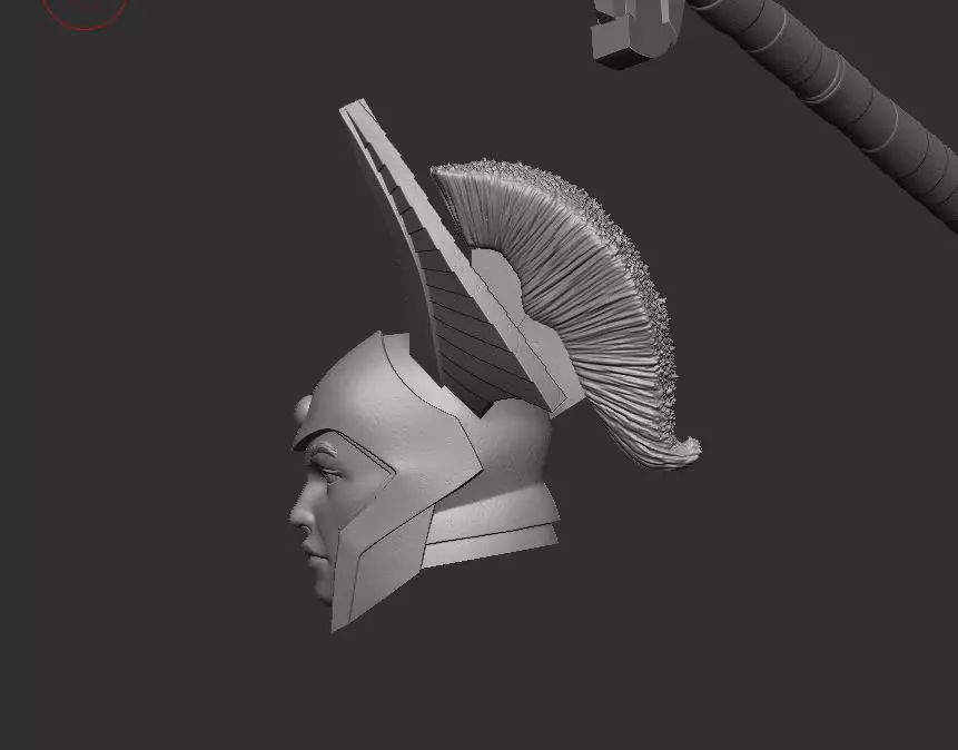 Legion Commander Headsculpt for Action Figures 3D print model_3