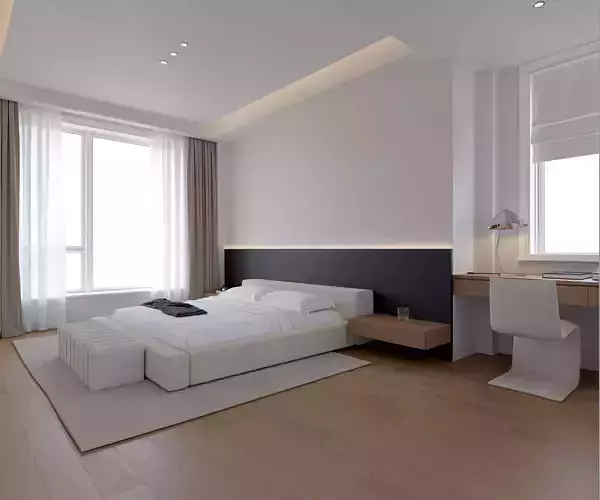 Modern Minimalist Bedroom 002