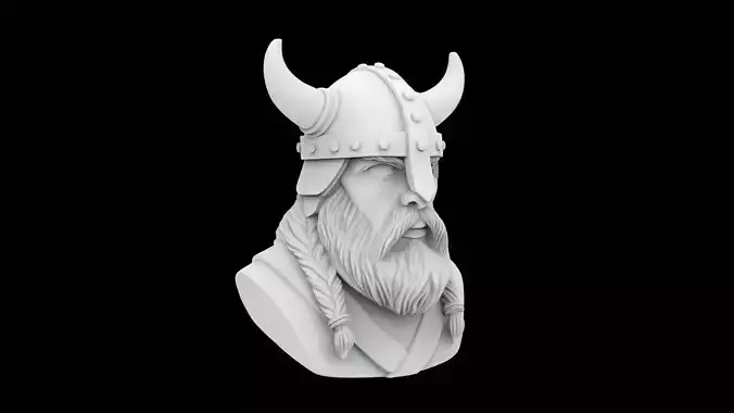 Viking Warrior Bust 3D Print Model