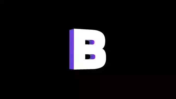 Led Light Sign letter B