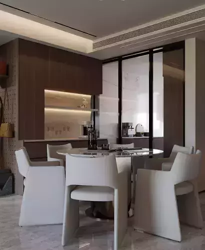 Modern Minimalist Dining Area 001