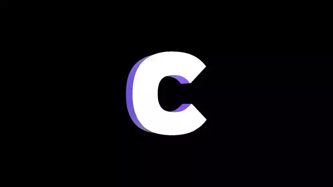 Led Light Sign letter C 