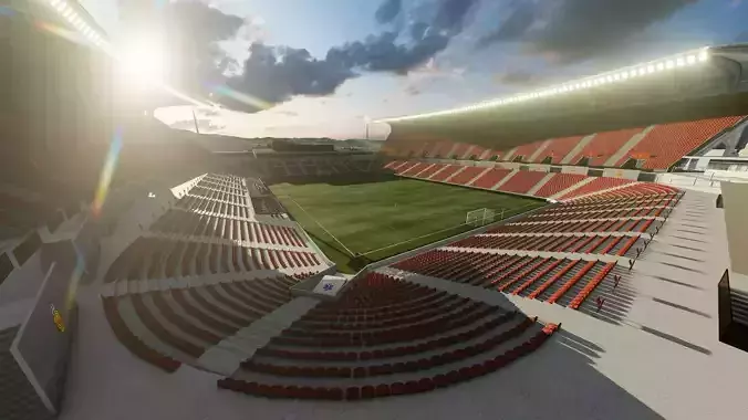 ESTADIO SON MOIX RCD MALLORCA 2025 3D SKETCHUP