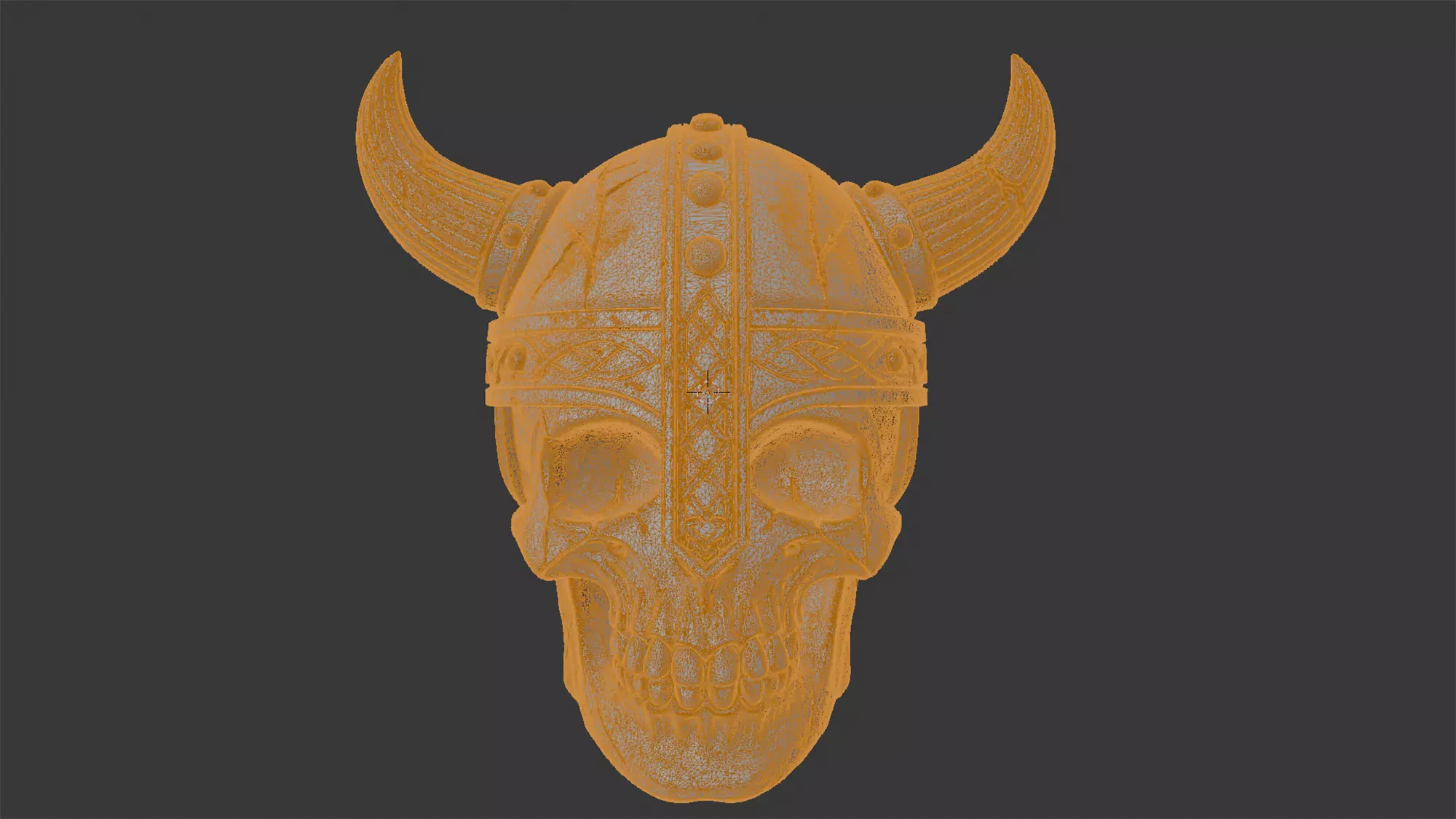 Viking Warrior Skull 3D Print Model 3D print model_7
