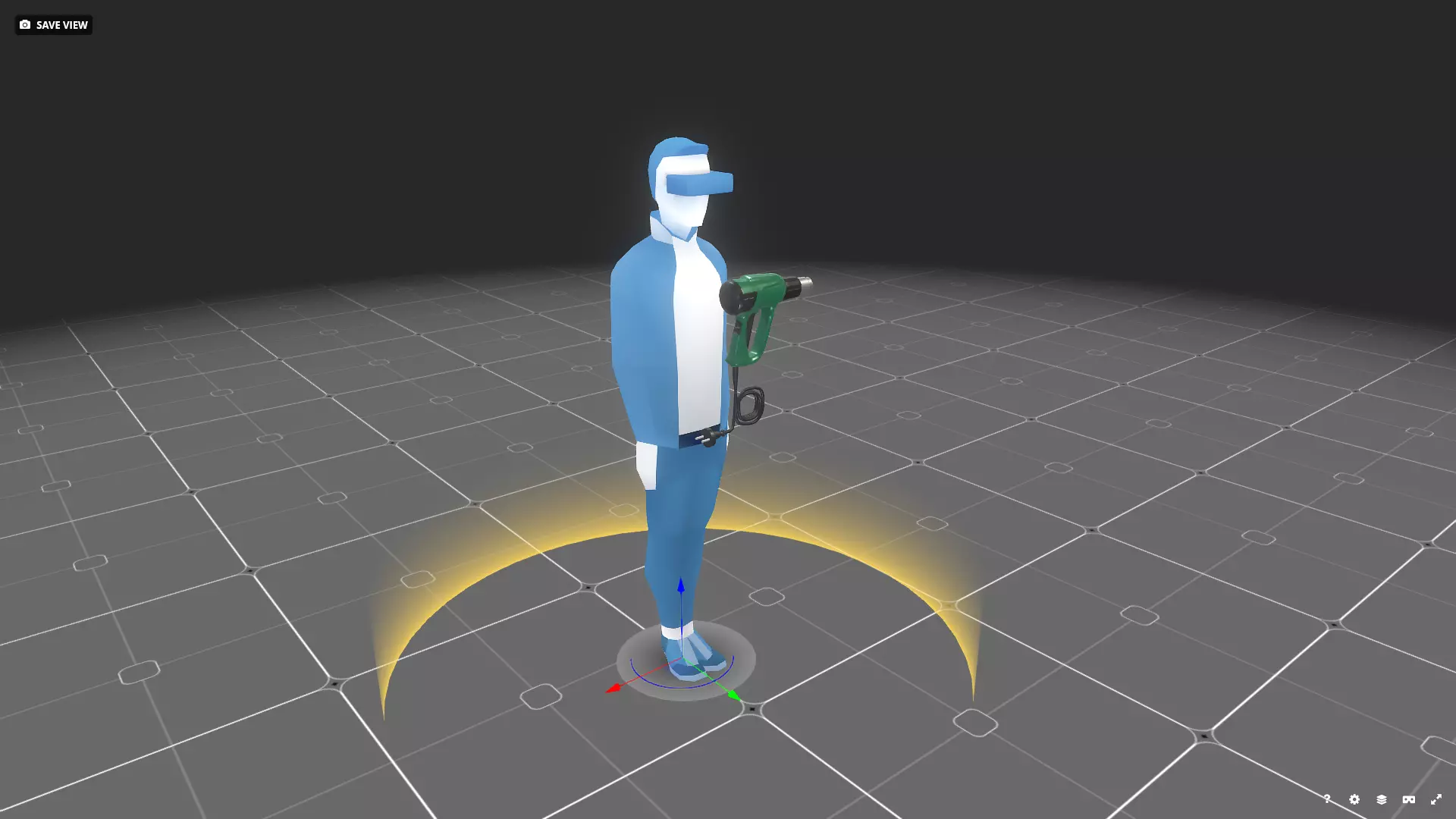 Heat Gun 3D Model Game-Ready Low-poly 3D model_14