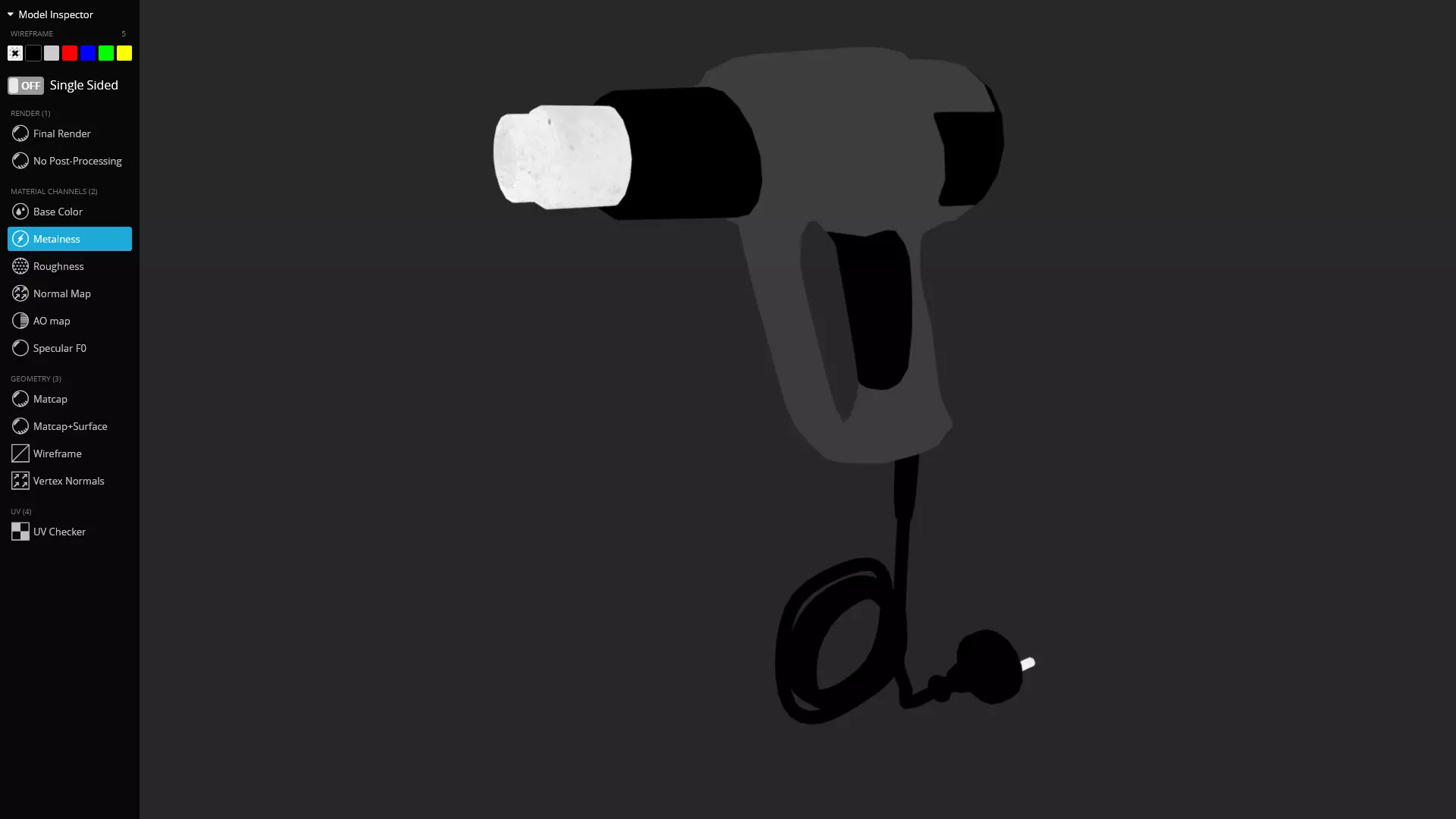 Heat Gun 3D Model Game-Ready Low-poly 3D model_6