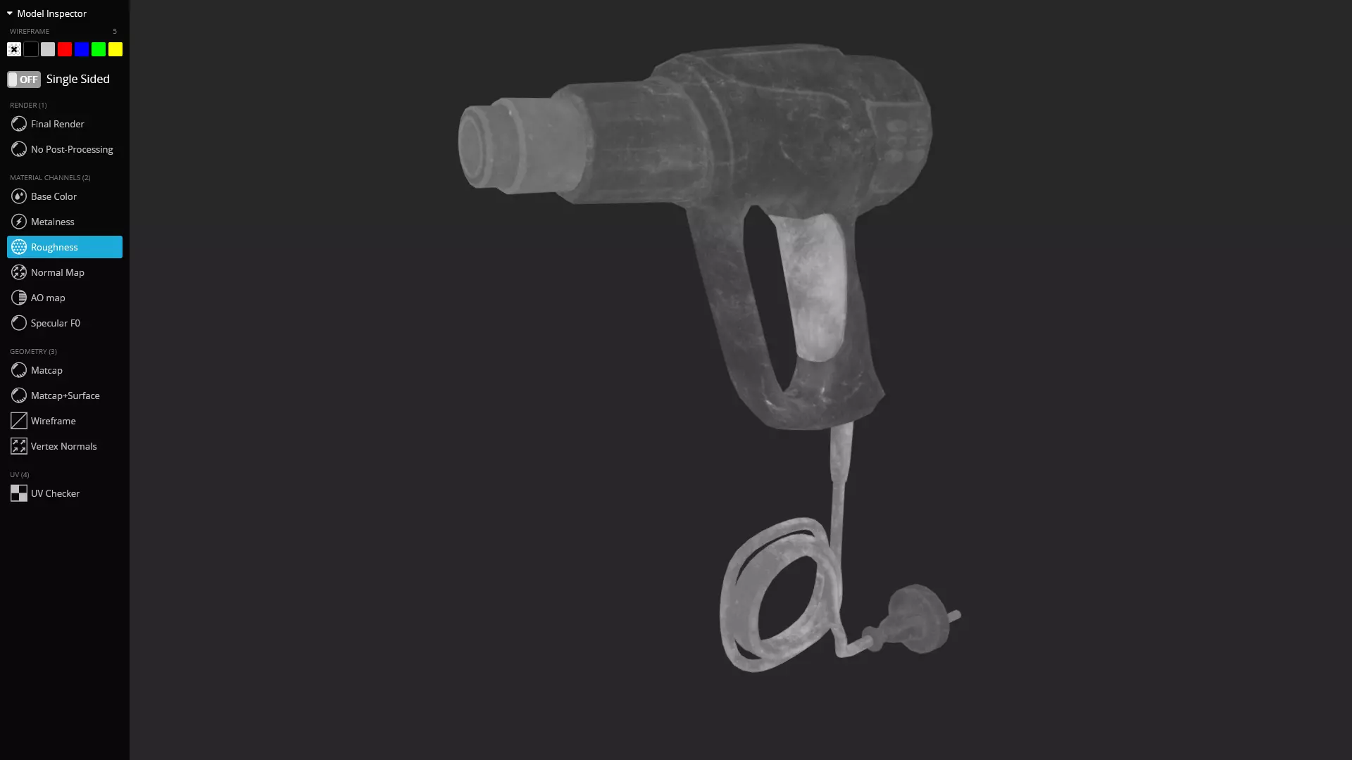 Heat Gun 3D Model Game-Ready Low-poly 3D model_7