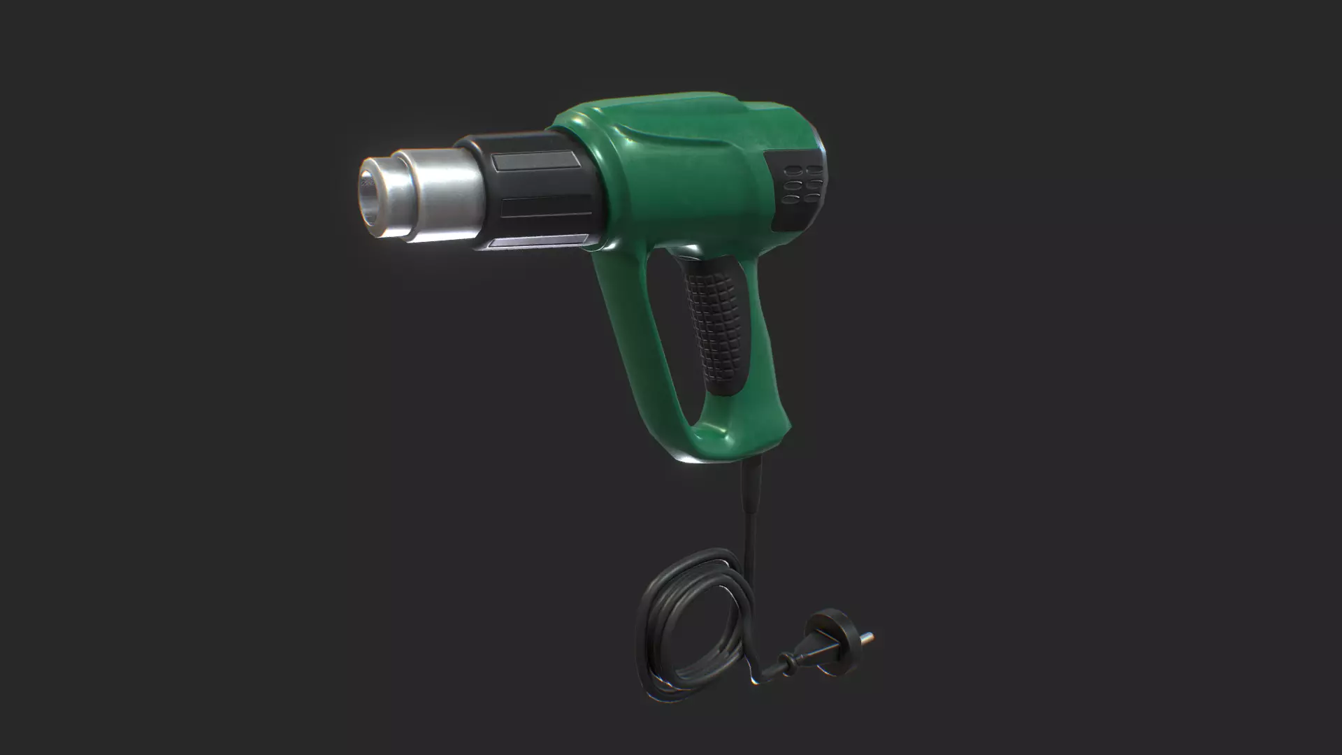 Heat Gun 3D Model Game-Ready Low-poly 3D model_0