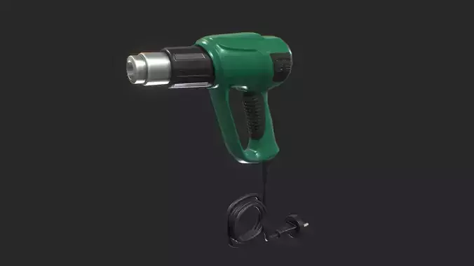 Heat Gun 3D Model Game-Ready Low-poly 3D model Heat Gun 3D Model Game-Ready Low-poly 3D model