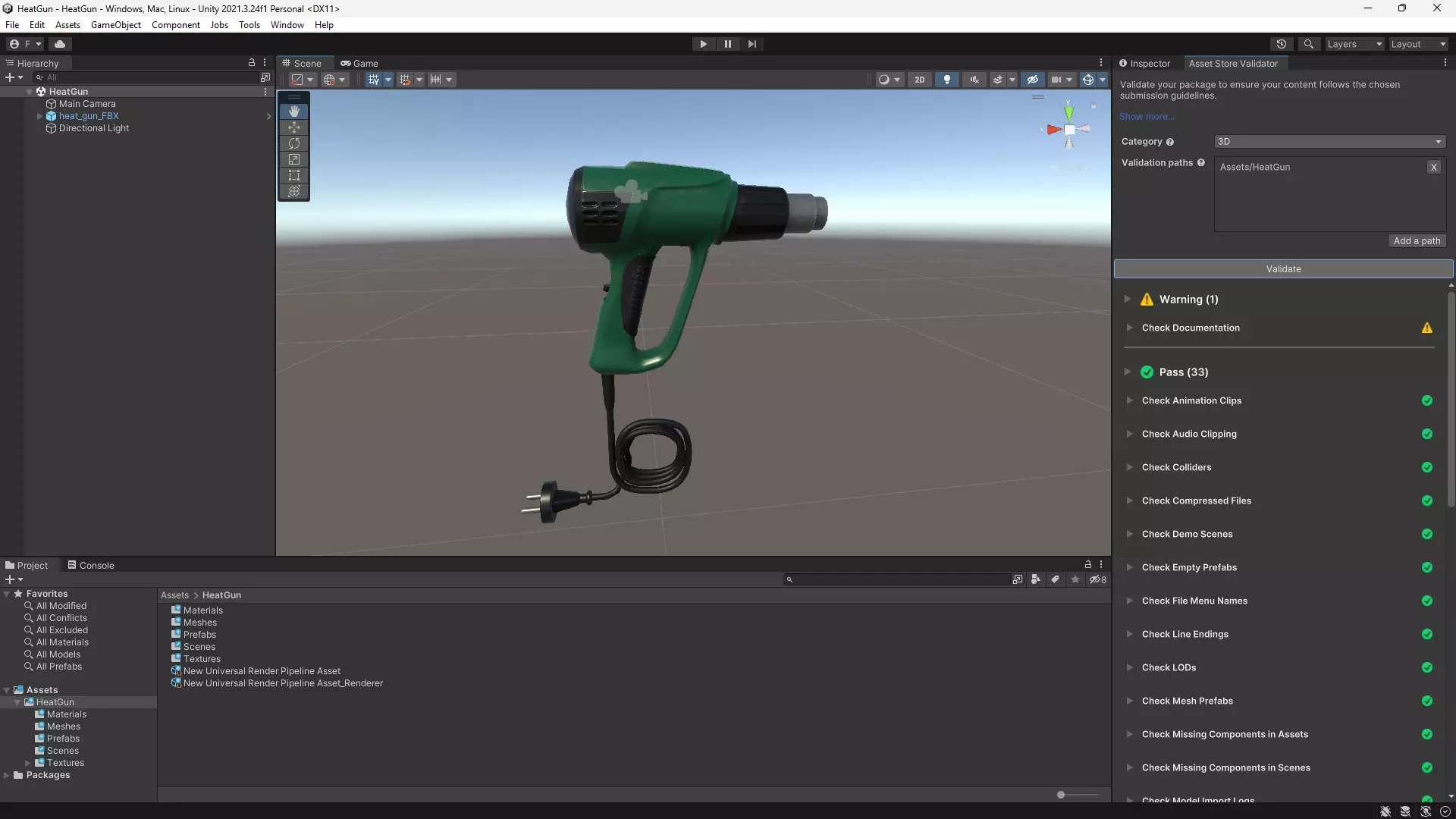 Heat Gun 3D Model Game-Ready Low-poly 3D model_3