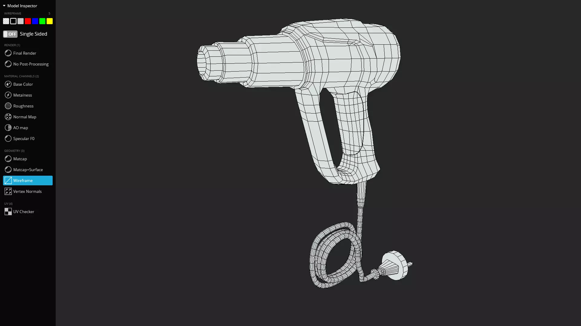 Heat Gun 3D Model Game-Ready Low-poly 3D model_12