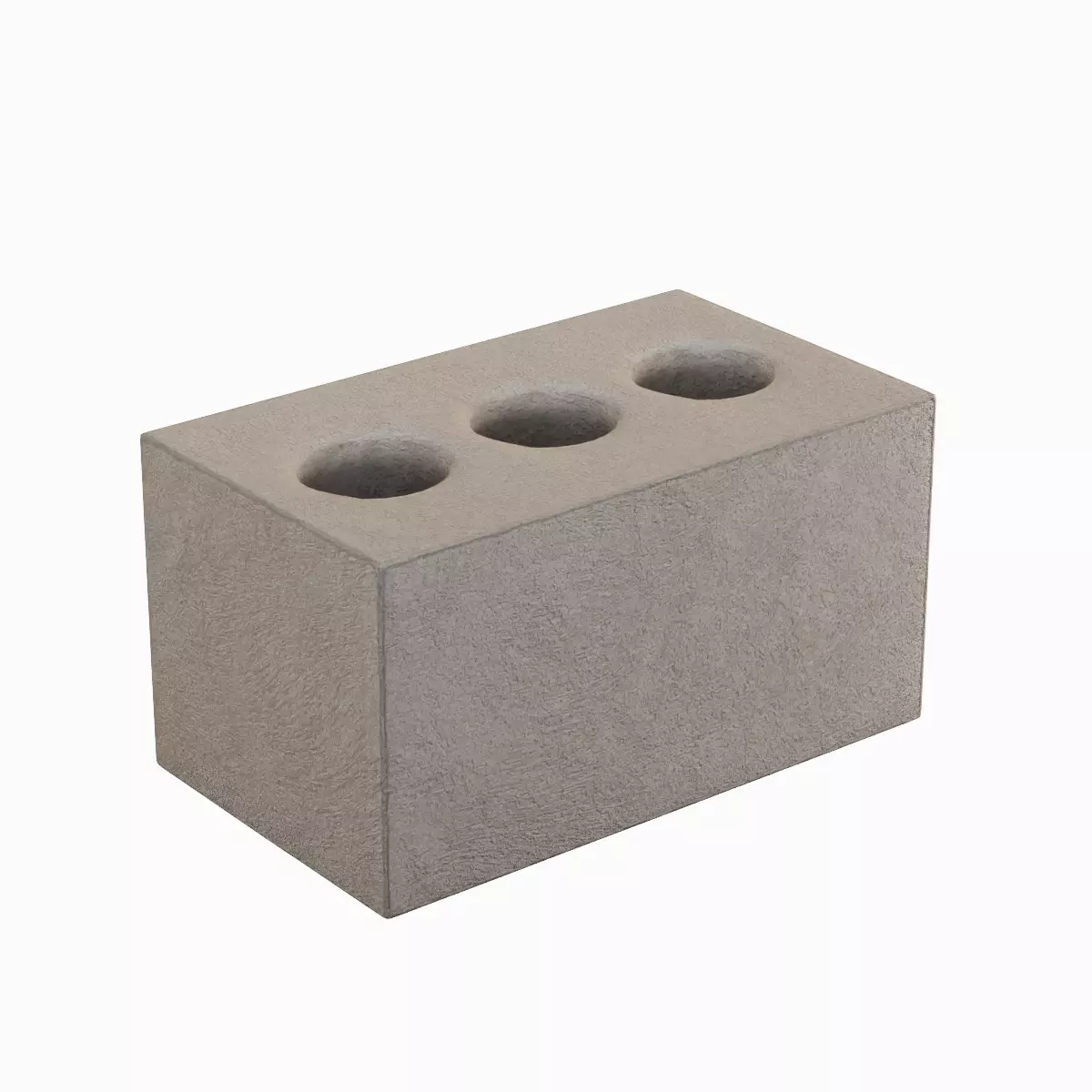 Concrete Brick 05 Low-poly 3D model_5