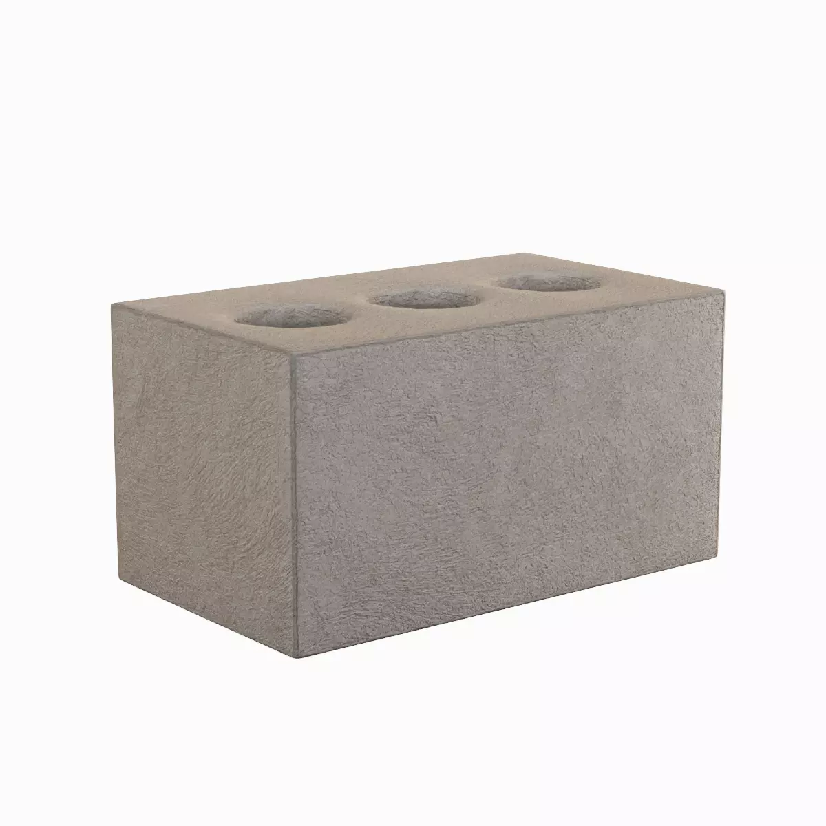 Concrete Brick 05 Low-poly 3D model_3