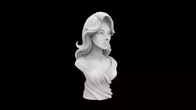 Woman Bust Sculpture 3D Print Model
